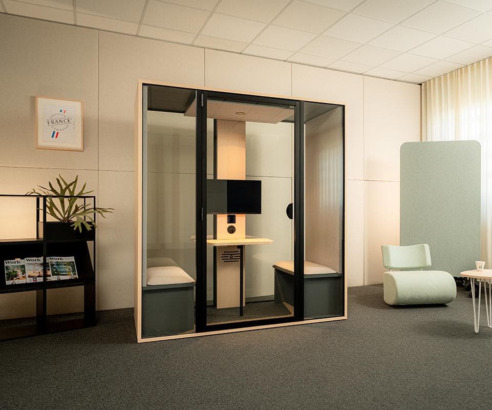 Cabine acoustique XCAB M 2 personnes insonorisée Bouskoura