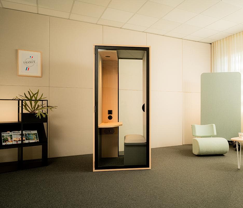 Cabine acoustique XCAB S 1 personne insonorisée Bouskoura