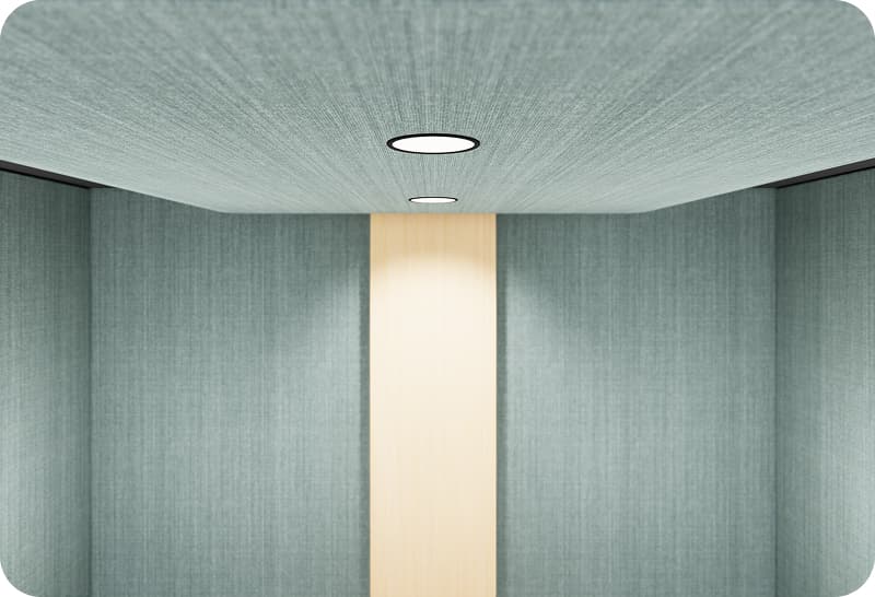 Éclairage variable LED insonorisé